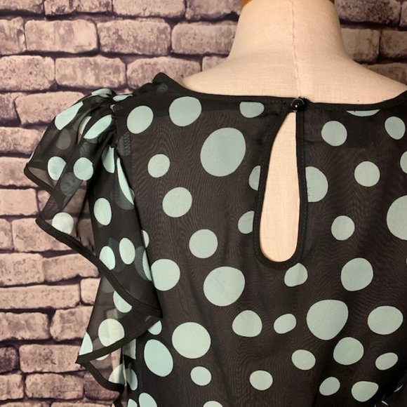 Sharagano NWT Sheer Blouse Size M - Picture 8 of 10